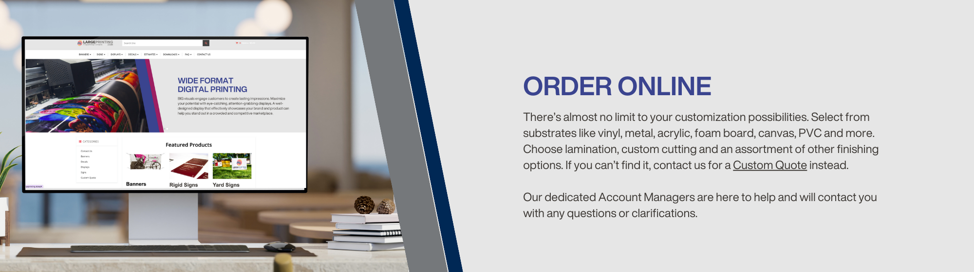 Ordering Online
